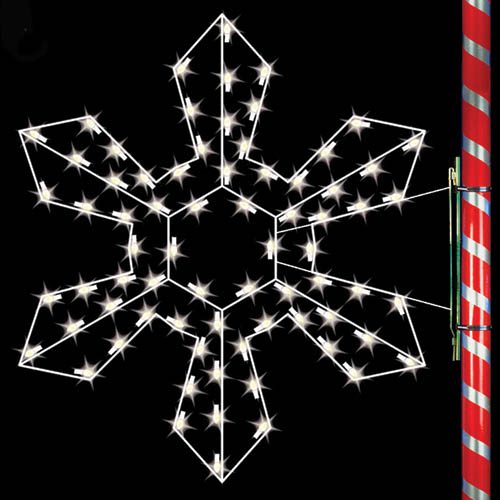 5' Silhouette Northwest Snowflake