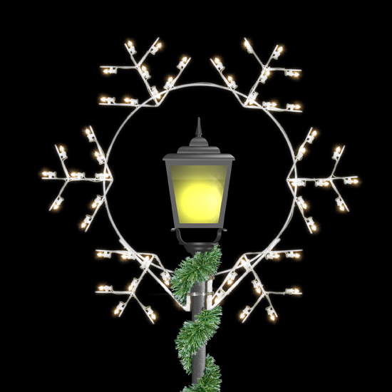 5' Winterfest Forked Snowflake