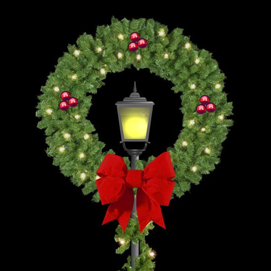 Post Over Wreath