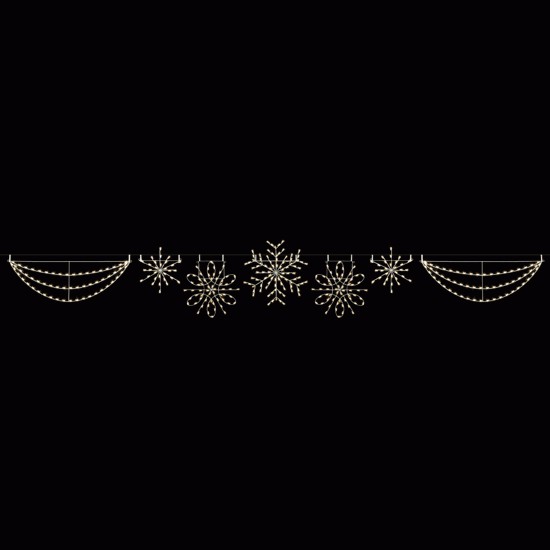 Deluxe Snowflake Skyline