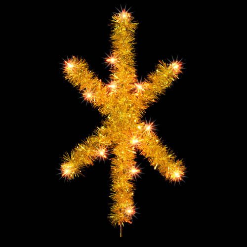 Yellow/Gold Starburst Tree Topper