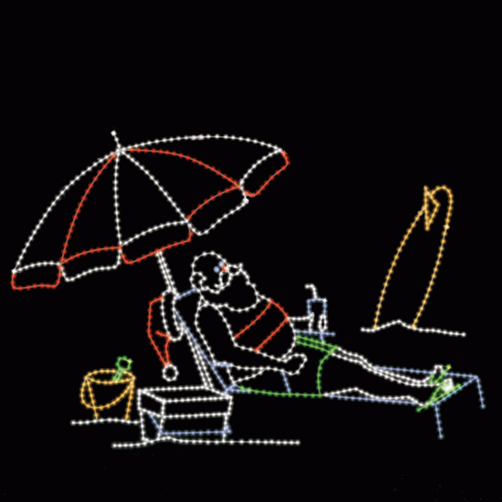 10' x 15' Sunning Santa