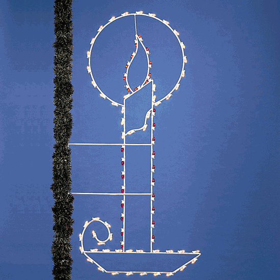 8' Candle with Halo