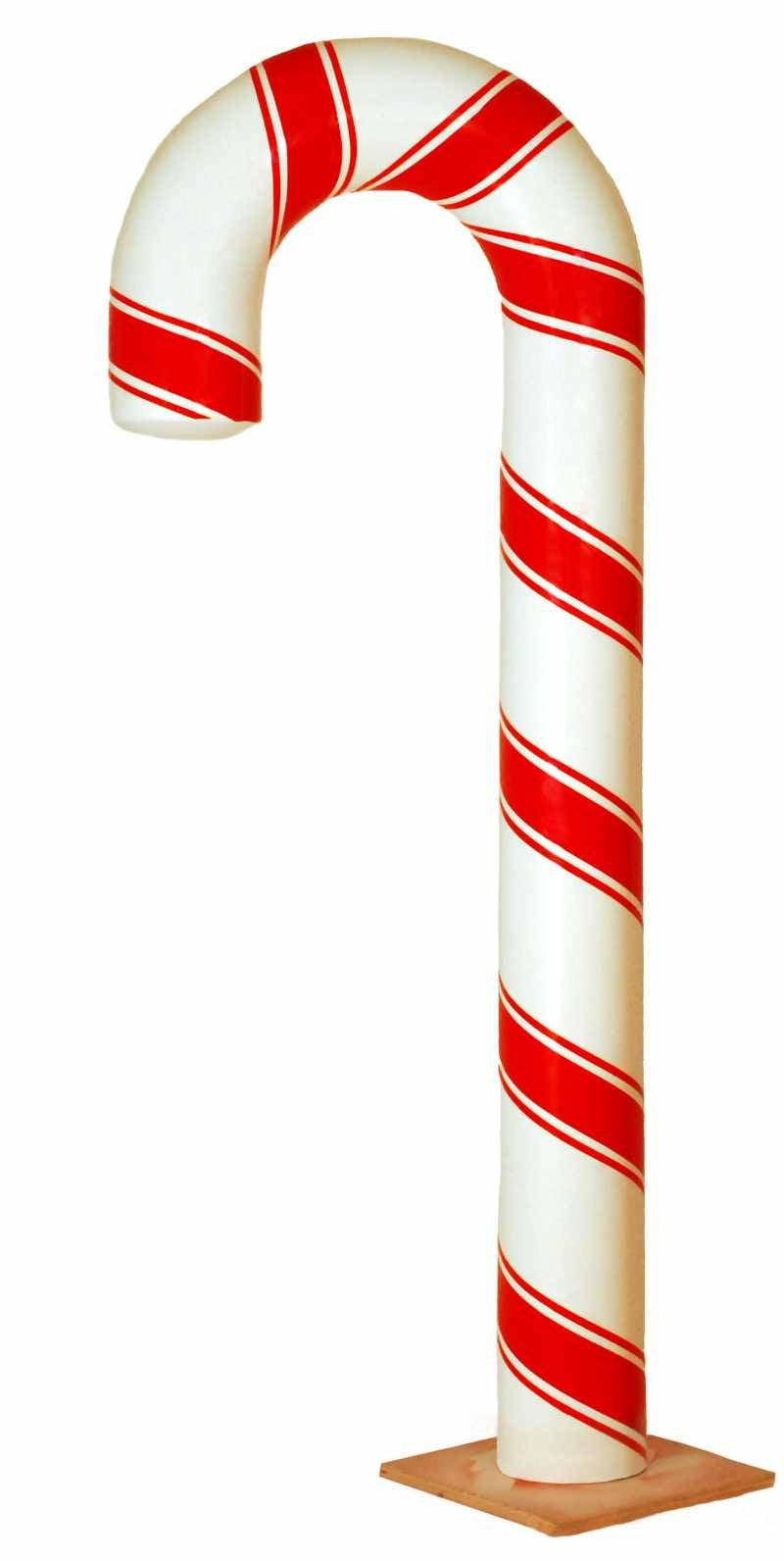 6' FIberglass Candy Cane