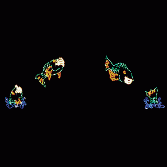 16' x 40' Animated Leaping Fish
