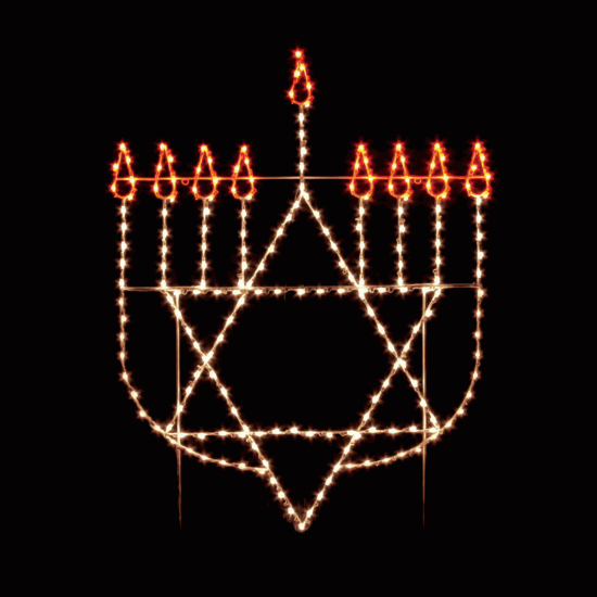8' x 8' Menorah