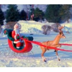 Life-Size Santa & Reindeer