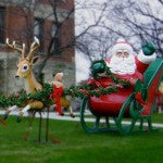 Giant Santa & Reindeer