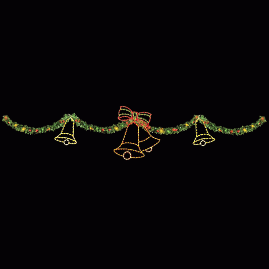 40' Garland & Holiday Bells Skyline