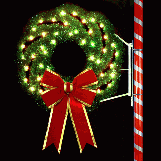 4' Elegant Wreath with Bows