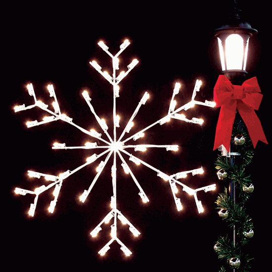4' Silhouette Arctic Snowflake