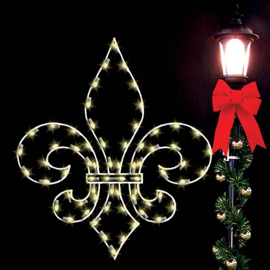 4' Silhouette Deluxe Fleur De Lis