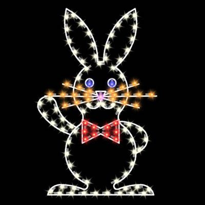 5' Silhouette Easter Rabbit