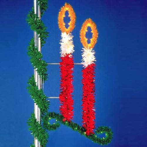 6' Double Candle Scroll