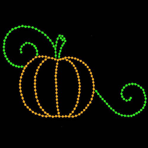 5' x 8'  Small Pumpkin  with Vines