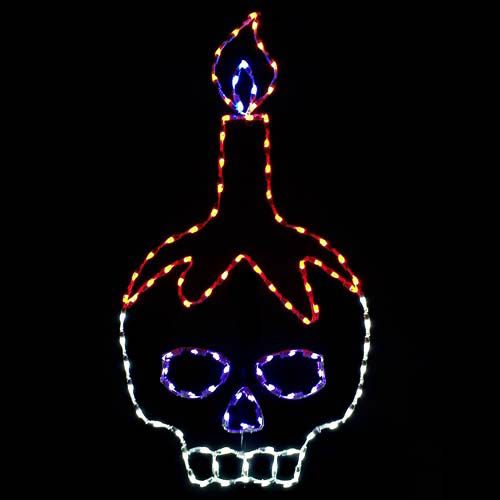 7' Skull and Candle
