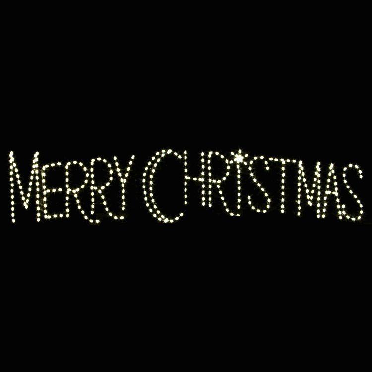 20' Merry Christmas Skyline