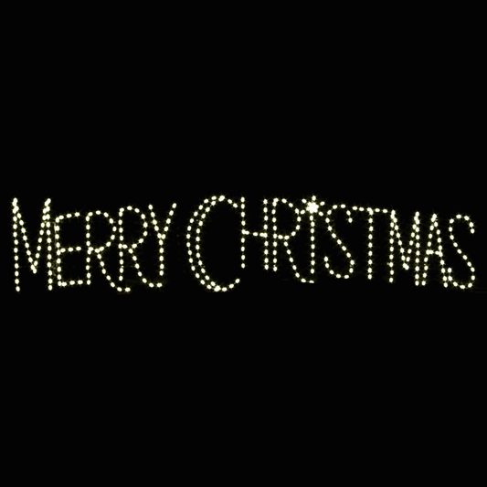 20' Merry Christmas Skyline