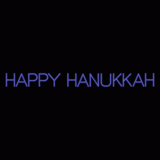 3' x 31' Happy Hanukkah Skyline