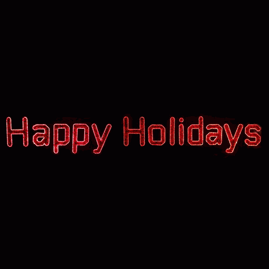 36' Glitter Happy Holidays