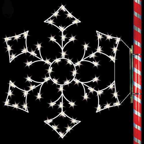5' Silhouette Alpine Snowflake