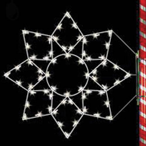 5' Silhouette Alaskan Snowflake