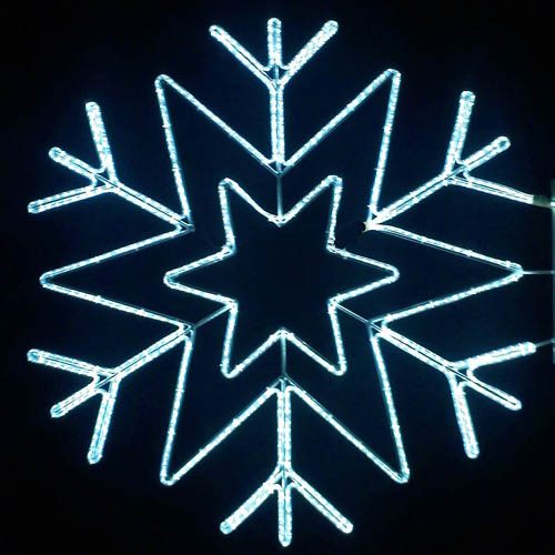 5' Stylized Arctic Star Snowflake