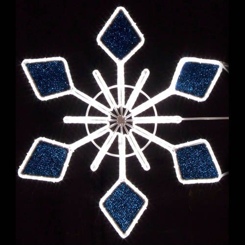 4' Stylized Crystal Snowflake