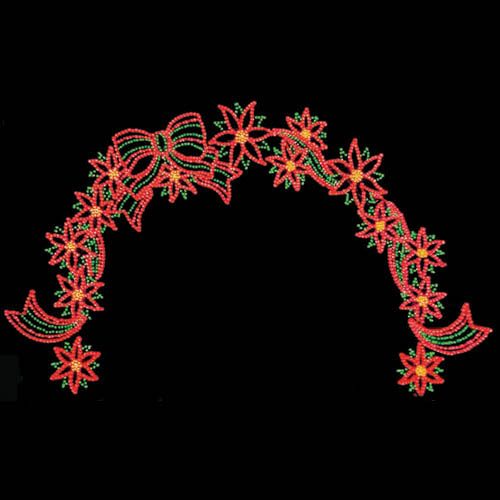 28' x 45' Poinsettia Arch