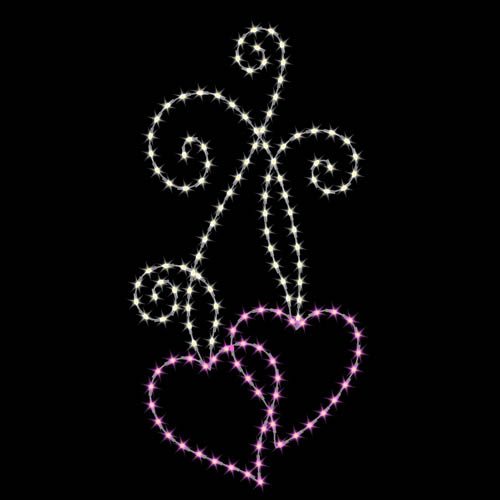 8' Dual Hearts