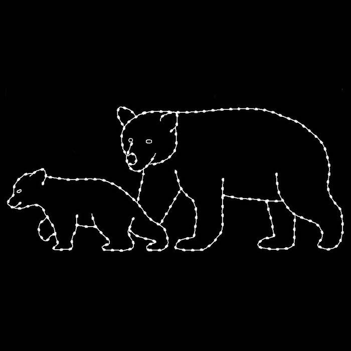 5' x 12' Two Bears Walking