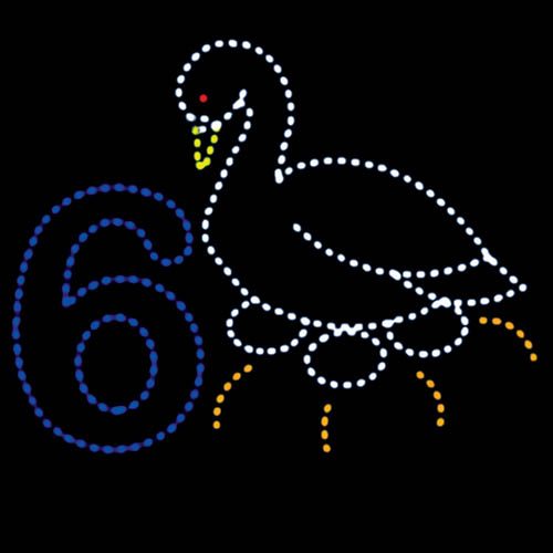9' x 11' Six Geese Laying