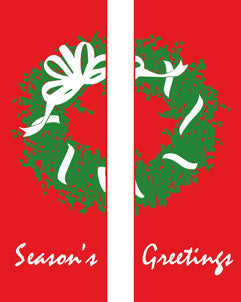 Season's Greetings Double Wreath