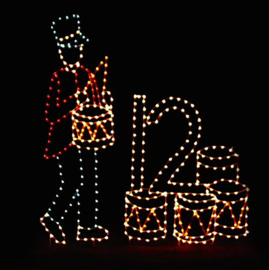 10' x 9.5' Twelve Drummers Drumming