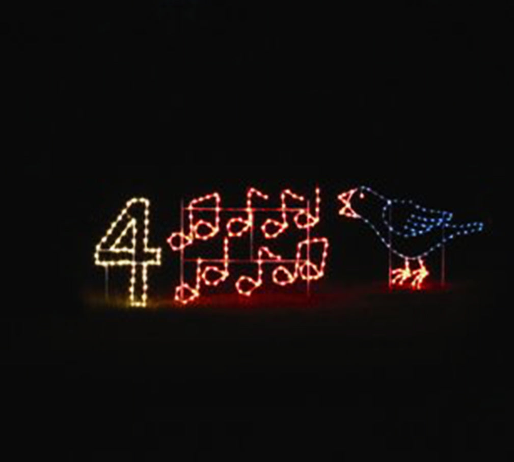 5' x 14' Four Calling Birds