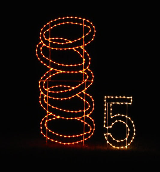 11' x 9' Five Gold Rings