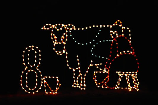 8' x 13' Eight Maids Milking