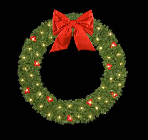 Mountain Pine Wreath with Red Ball Clusters