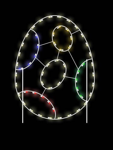 5' Easter Egg - Five Ovals