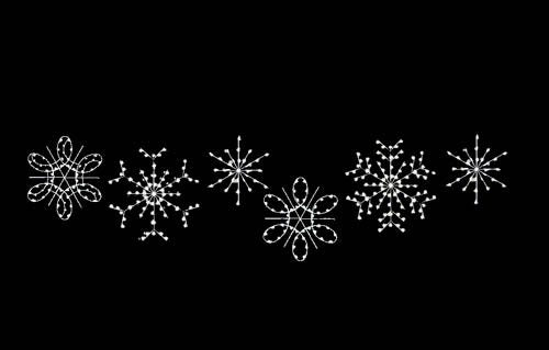 Set of 6 Snowflakes