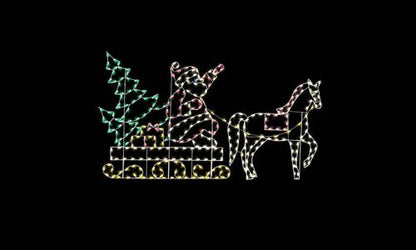 16' Santa Sleigh & Horse