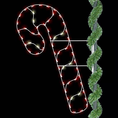 7' Candy Cane Swirl