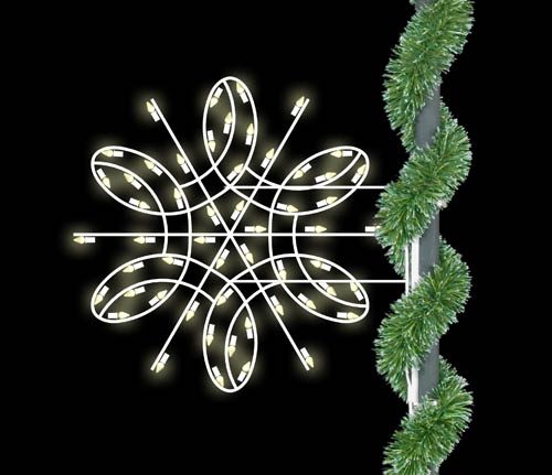 Deluxe Spiral Snowflake