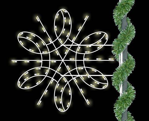 Deluxe Spiral Snowflake