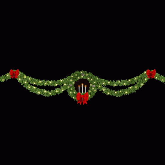 Double Drape Candle Wreath Skyline