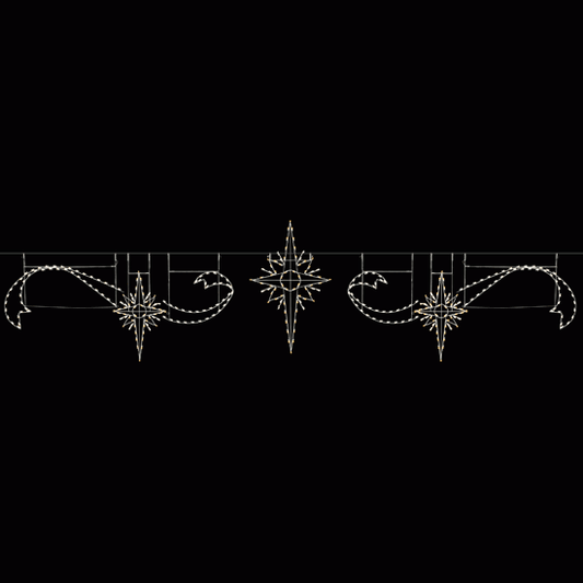 40' Heavenly Star and Flowing Ribbon Skyline