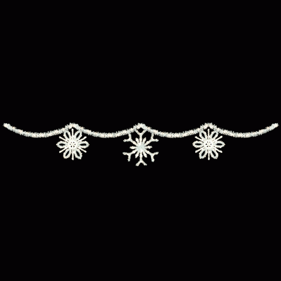 40' Sparkling Snowflake Skyline