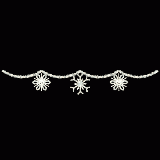 40' Sparkling Snowflake Skyline