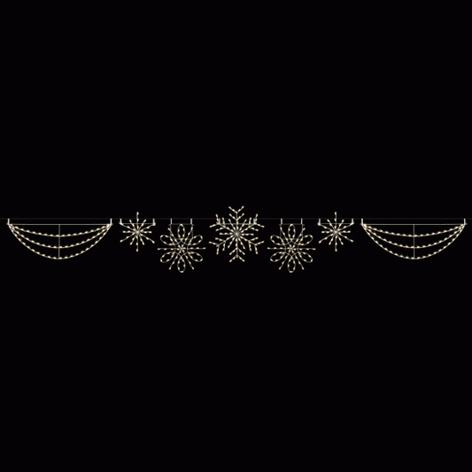 Deluxe Snowflake Skyline