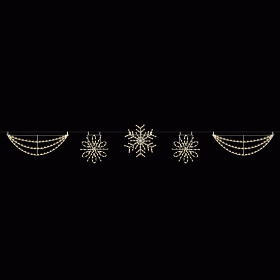 40' Traditional Snowflake Skyline